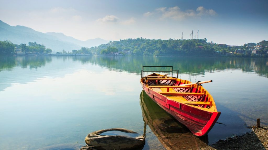 Bhimtal a mythological period lake, located in Nainital